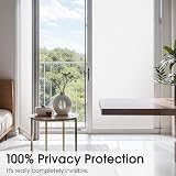 Lifetree Frosted Window Film 44.5x200cm Self-Adhesive Privacy Film White view 3