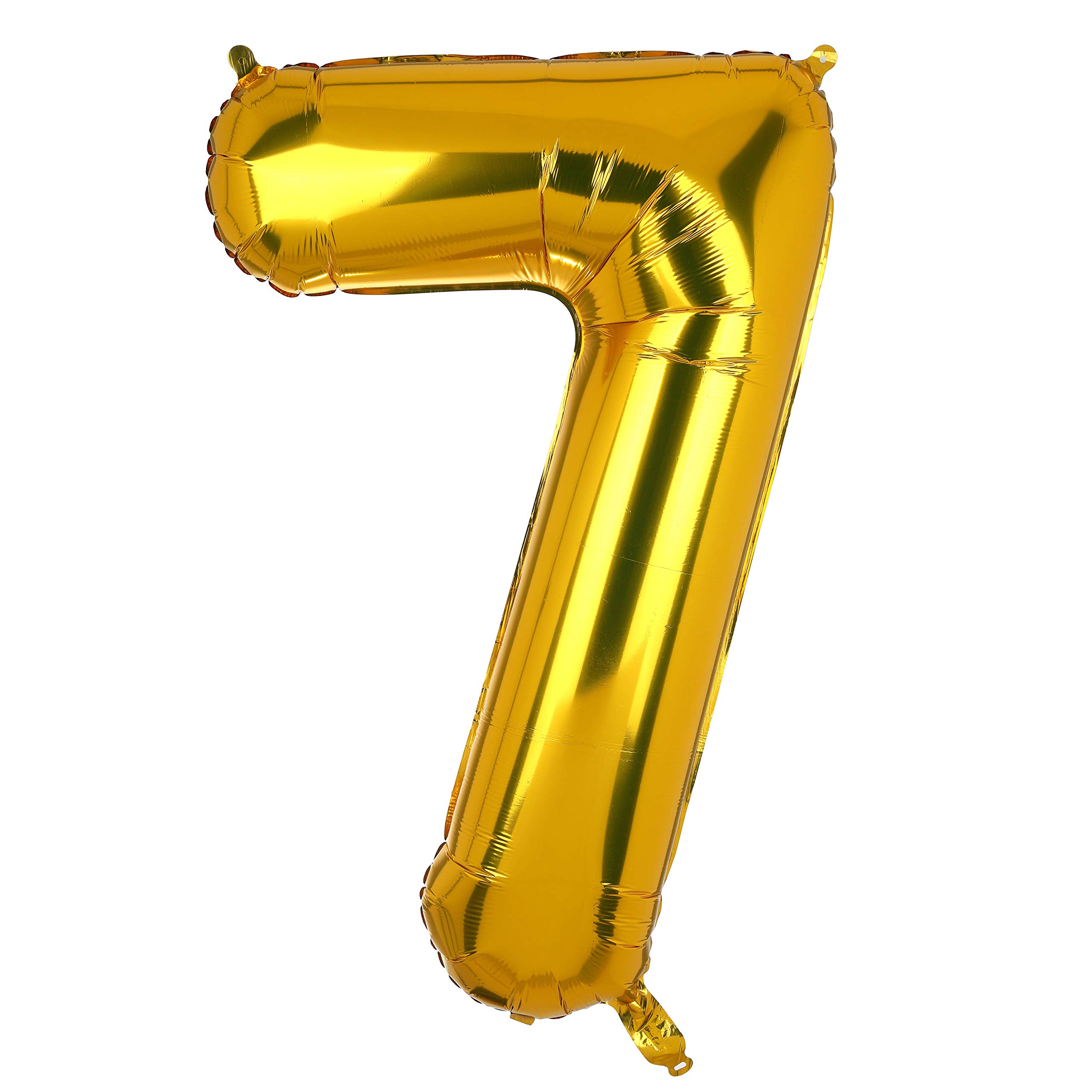 100 cm Large Gold Number 7 Foil Balloon Foil Mylar Giant Girl Helium Balloons Birthday Party Decoration Deliveries Baby