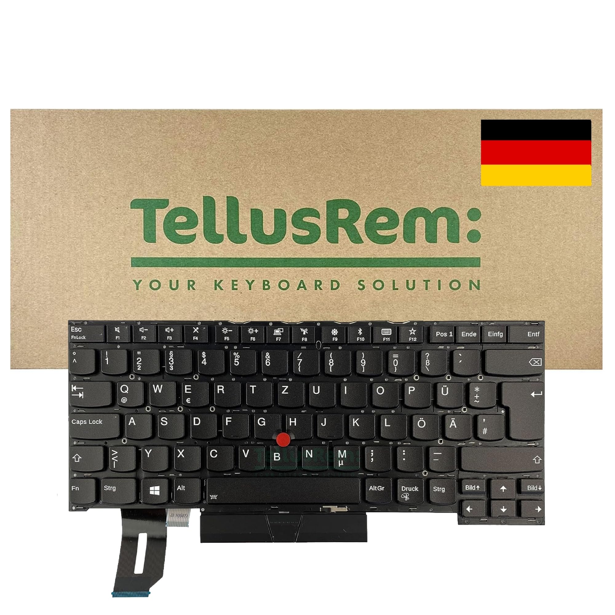 replacement German backlit keyboard for Lenovo Thinkpad T490s T495s