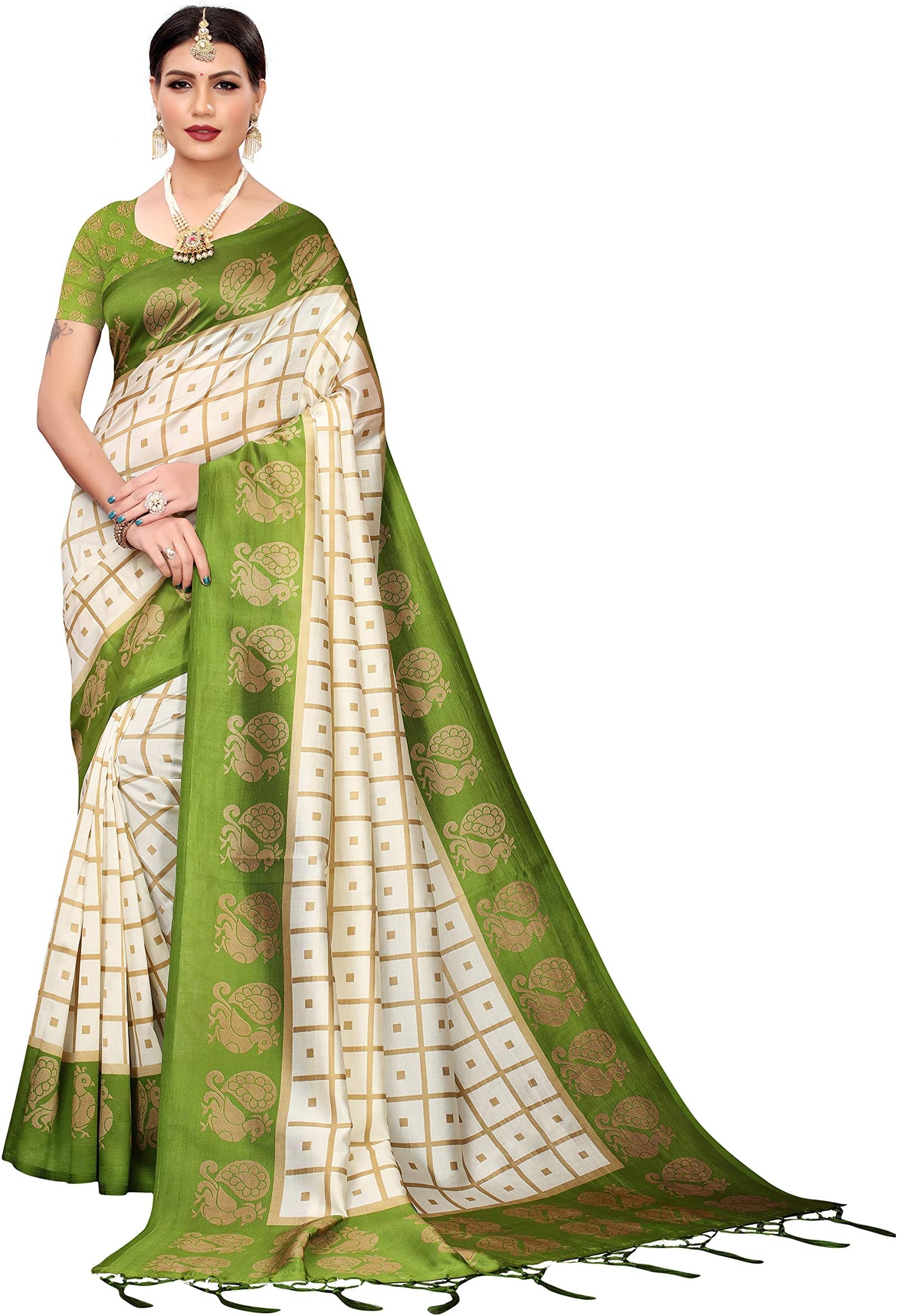Women Mysore Art Silk Printed Saree