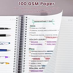 Yoment 5 Subject Notebook College Ruled with 5