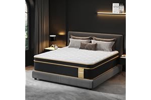 LETMOON California King Mattress, 12 Inch Gel Memory Foam Hybrid Mattress Cali King Size Bed in a Box, Pressure & Pain Relief, Firm, Individual Pocket Spring, Edge Support, CertiPUR-US