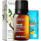 Gya Labs Neroli Essential Oil for Diffuser - 100% Natural Fragrance Neroli Oil for Skin, Face, Aromatherapy & Candle Making -