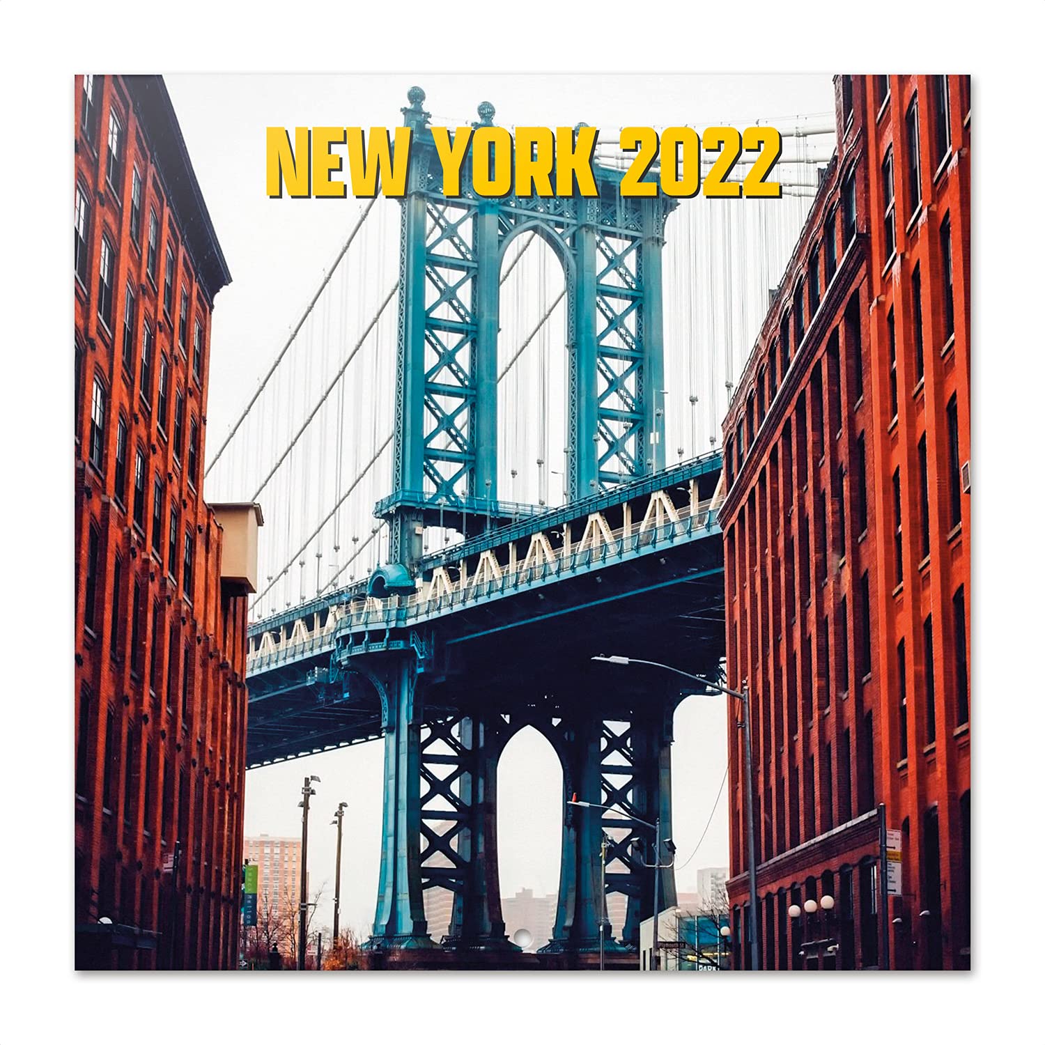 Grupo Erik: Official New York 2022 Wall Calendar, 2022 Calendar, 12' x 12' Square Wall Calendar 2022, Family Calendar 2022, Travel Calendar 2022, Manhattan Calendar