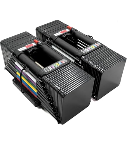 Amazon.com: PowerBlock 個人訓練組合每個啞鈴重5 到50 磅約2.26 到