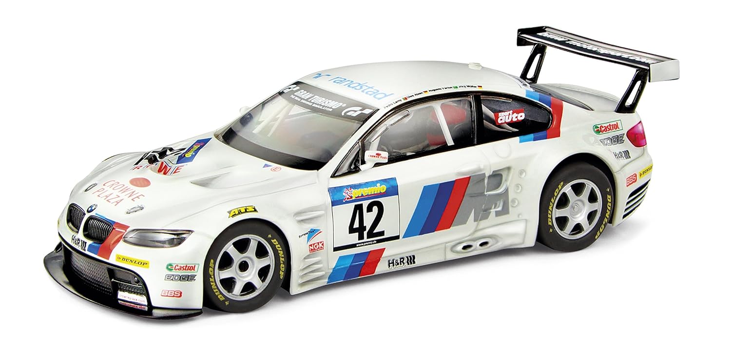 Scalextric Original BMW M GT Crowne Plaza Fábrica de Juguetes AS