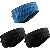 LMMHEIZI 3 Pcs Winter Ear Covers Muffs Warmer for Women Men Fleece Running Headband for Ski Cycling Gym Sleeping