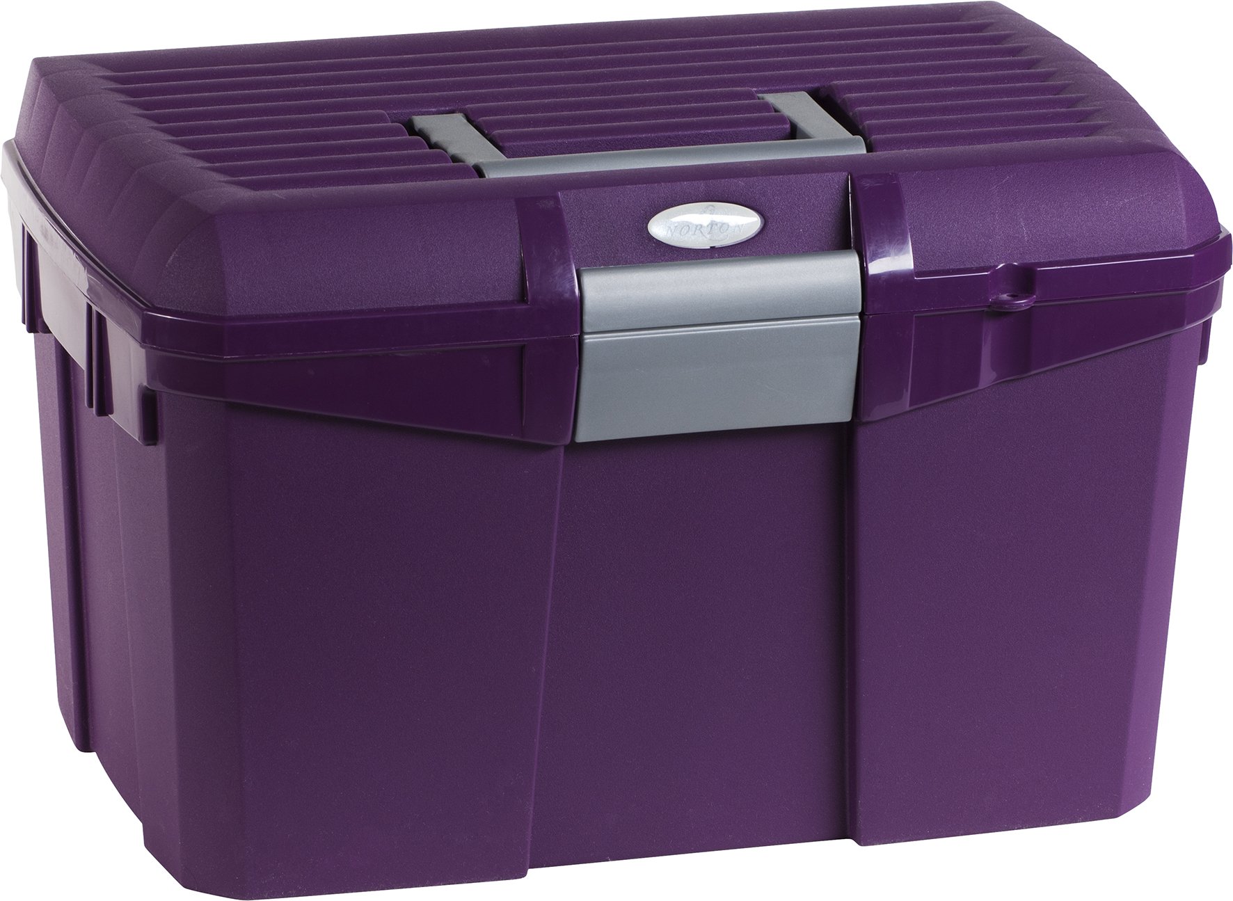Norton Unisex Adult 700004 Tack Box - Purple/Grey, 40 x 27.5 x 24.5 cm