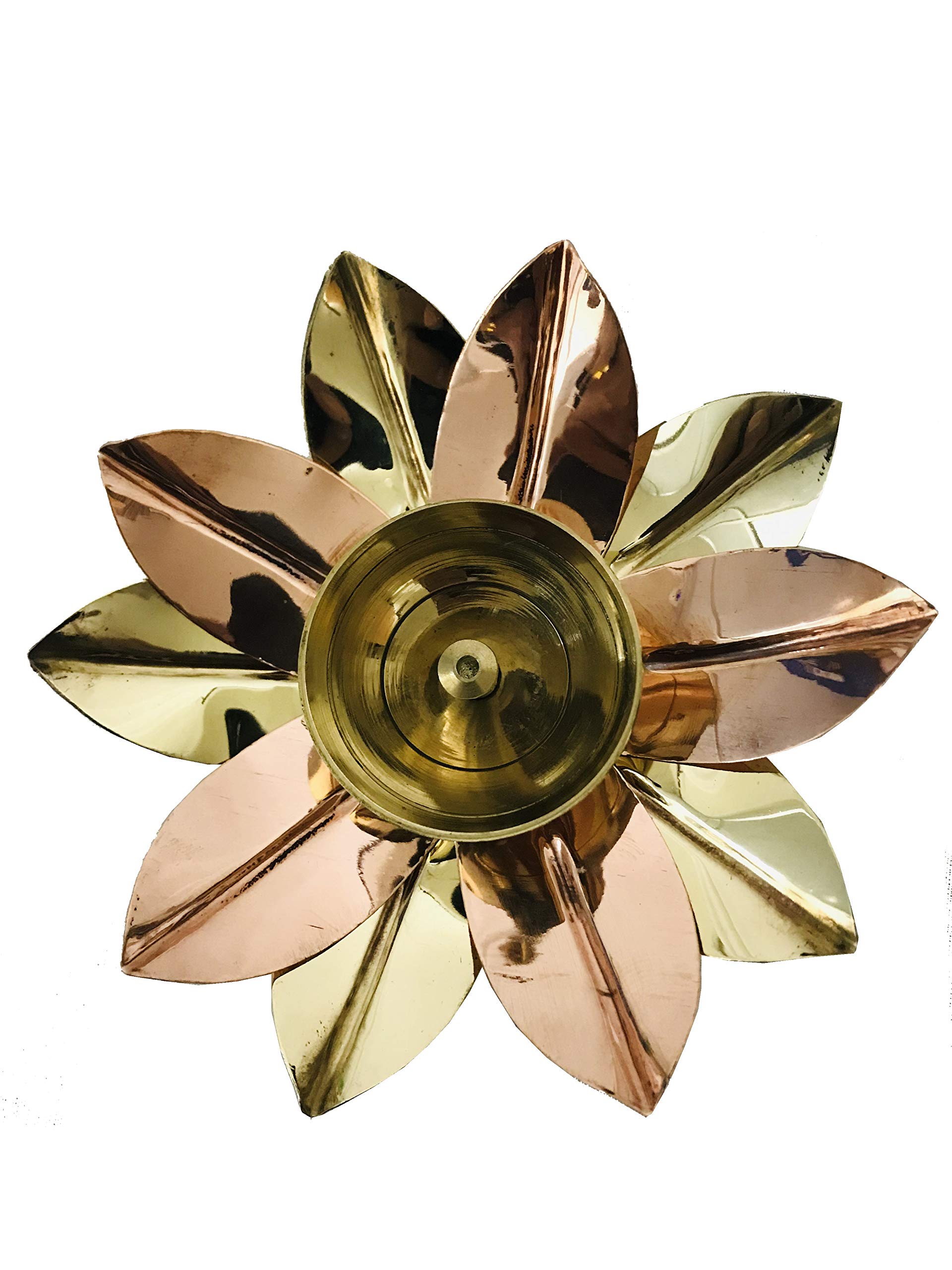 Lotus Brass Akhand Diya Diwali Diya-Oil lamp Pooja Diya Oil lamp Krishna Janmashtami Navaratri Diya Navratri Pooja Wedding Decor Diwali Decorations Diya Gift Items Diwali Diya Size- 5 " inch