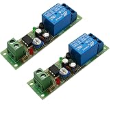 Yuuhseel 2PCS DC 5V NE555 Time-delay Module Timer Switch Turn On Turn Off Relay Module Adjustable 0 to 60 Second