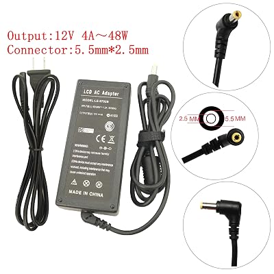 Buy 12V 4A 48W AC Adapter Charger 