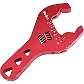 EVIL ENERGY AN Fitting Wrench, 3AN-20AN Adjustable AN Wrench Aluminum Hose Fitting Tool 6 Inch Red