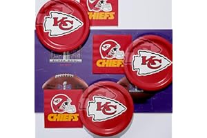 TRENDWARE Kansas City Chiefs Super Bowl LVIII Tailgate Party Kit, Serves 8