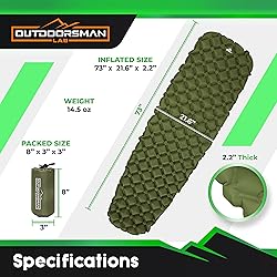 Outdoorsman Lab Sleeping Pad for Camping - Patented