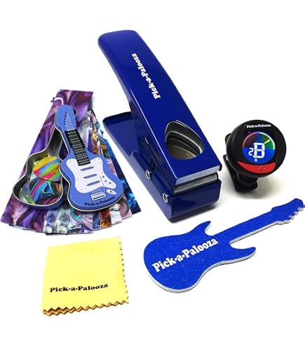 thumbnail image 2 of 15-Pack Guitar Pick Punch Sheets - Celluloid Strips For Making Custom Picks (Random Colors & Thickness) 2 of 13
