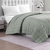 Casa Platino Bed Blanket King Size - Ultra Soft Quilted Blanket - Lightweight King Size Blanket - Pre-Washed King Blanket - Premium Microfiber Down Alternative Blanket King Size - Mineral