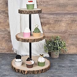 Efavormart 19" Tall | 3 Tier Rustic Cupcake