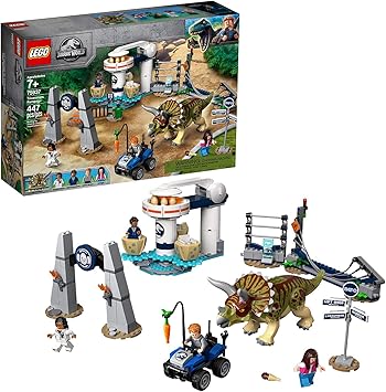 LEGO Jurassic World - Caos del Triceratops Juguete de construcción de Dinosaurios Inspirado en las Películas de Jurassic World, Novedad 2019 (75937): Amazon.es: Juguetes y juegos