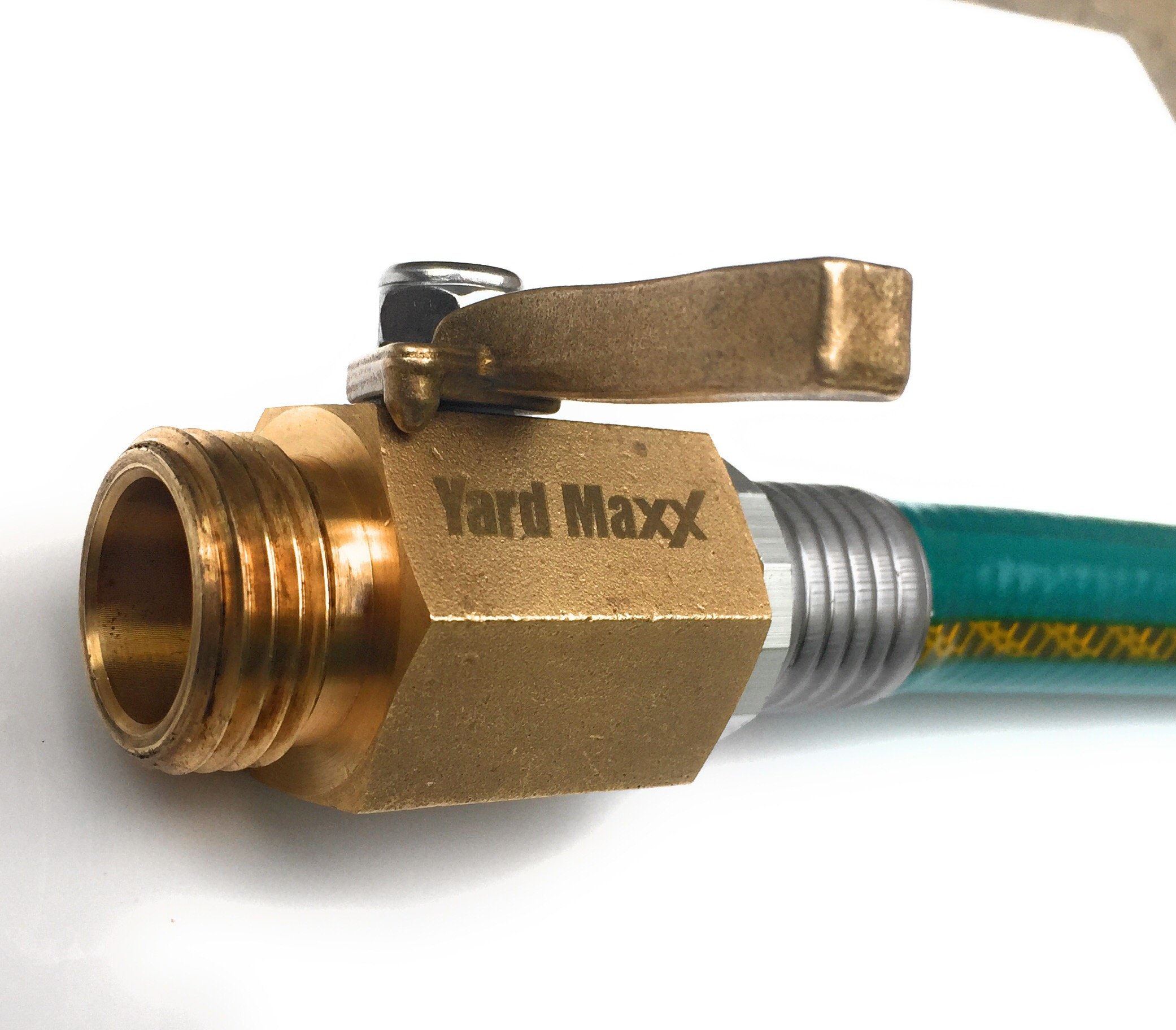 Industrial Grade Garden Hose Shut Off Valve, Heavy Duty Solid Brass