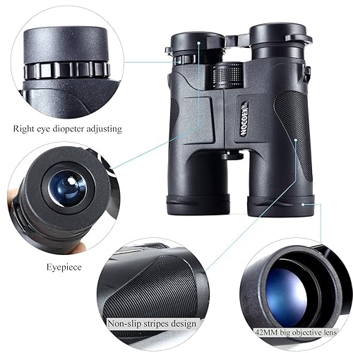 NOCOEX Optics HD 10X42 Professional Binoculars- High Power Travel