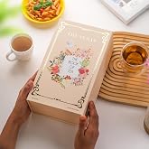 The Vedas Book Of Tea | Assorted Tea Bags Gift Box | 12 Exotic Herbal Tea Blends In Handcrafted Cotton Tea Bags &amp; Pyramid Teabags | 4 Units of Each Variety, Net 48 | Tea Gift Hamper | Tea sampler gift set box | Tea collection | Tea sets for women gift | Tea Gift Sets