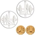 Set of 2 Forest Animal cookie cutters (Designs: Moose and Bear), 2 pieces - Bakerlogy