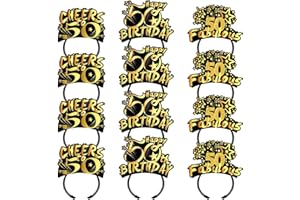 KKBES Happy Birthday Headbands, Paper Birthday Party Hats, 3 Patterns for Children and Adults Celebrating Birthdays