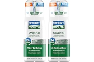 SmartMouth Original Activated Mouthwash - Adult Mouthwash for Fresh Breath - Oral Rinse for 24-Hour Bad Breath Relief with Twice Daily Use - Fresh Mint Flavor, 16 fl oz (2 Pack)