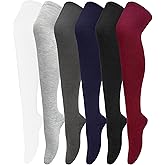 Chalier Thigh High Socks for Women Casual Thigh Socks Soft Comfort Womens Stockings for Holidays