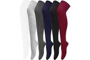 Chalier Thigh High Socks for Women Casual Over the Knee High Socks Stockings for Anniversaries Holidays