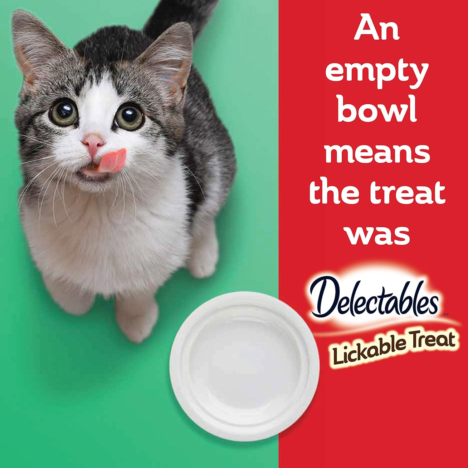 Delectables Bisque Lickable Wet Cat Treats - Tuna & Shrimp - 12 Pack : Pet Supplies