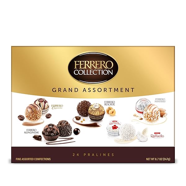 FERRERO COLLECTION CHOCOLATE GIFT BOX GRAND ASSORTMENT, HAZELNUT,...