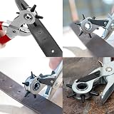 DEKTON Revolving Punch Pliers Heavy Duty Hole Punch Tool 6 Sizes Ergonomic view 10