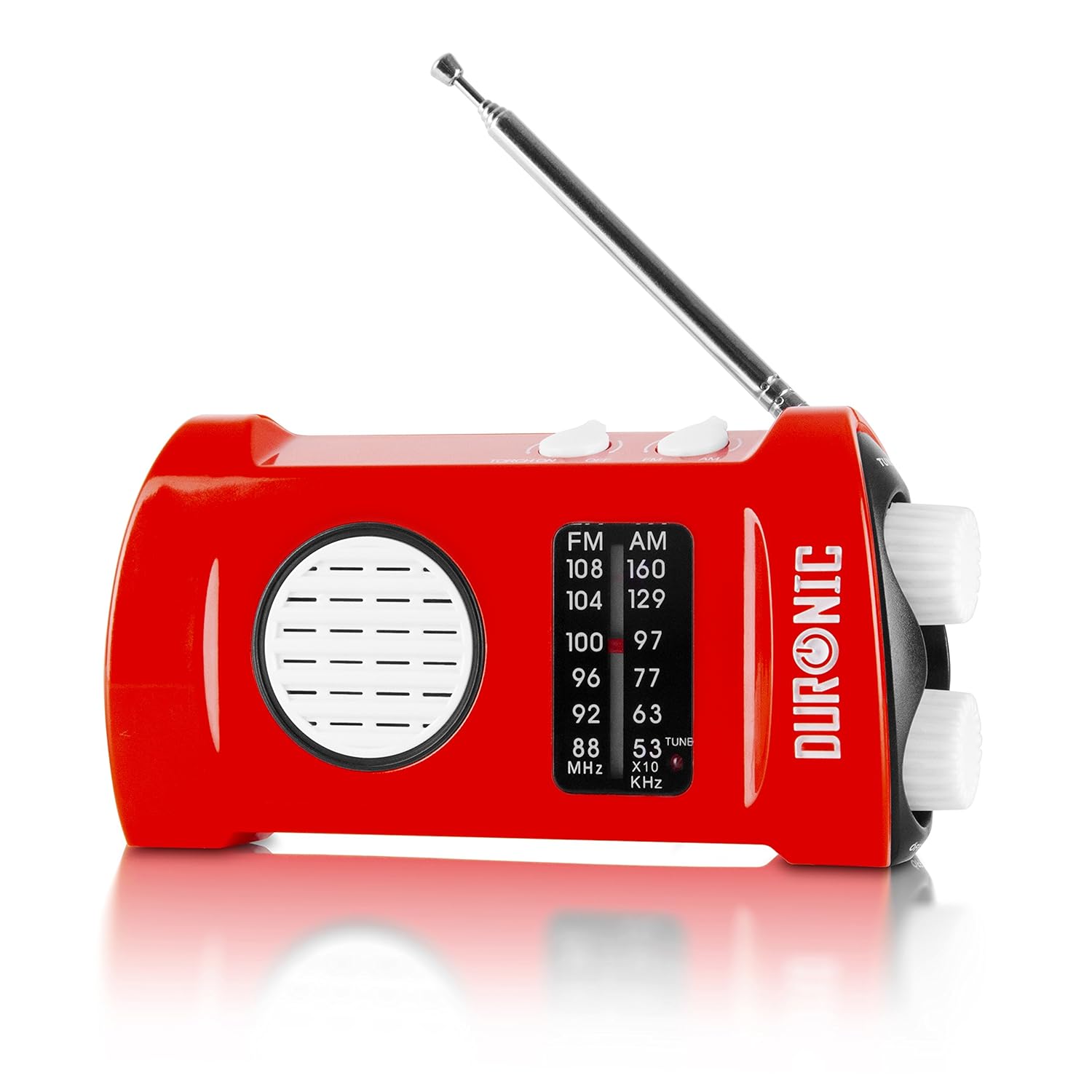 Duronic Ecohand WindUp, Rechargeable AM\FM Radio with flashlight