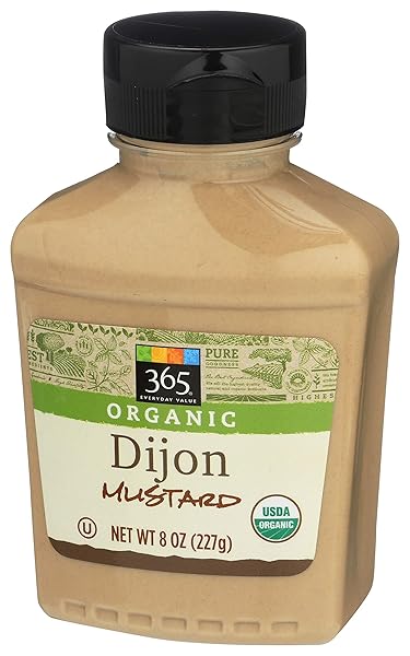 365 BY WHOLE FOODS MARKET, ORGANIC DIJON MUSTARD, 8 OUNCE