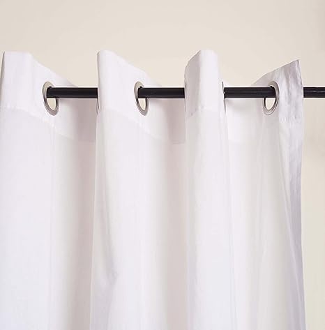 Buy V Living Cotton Voile Sheer Drape White Curtain Panel White