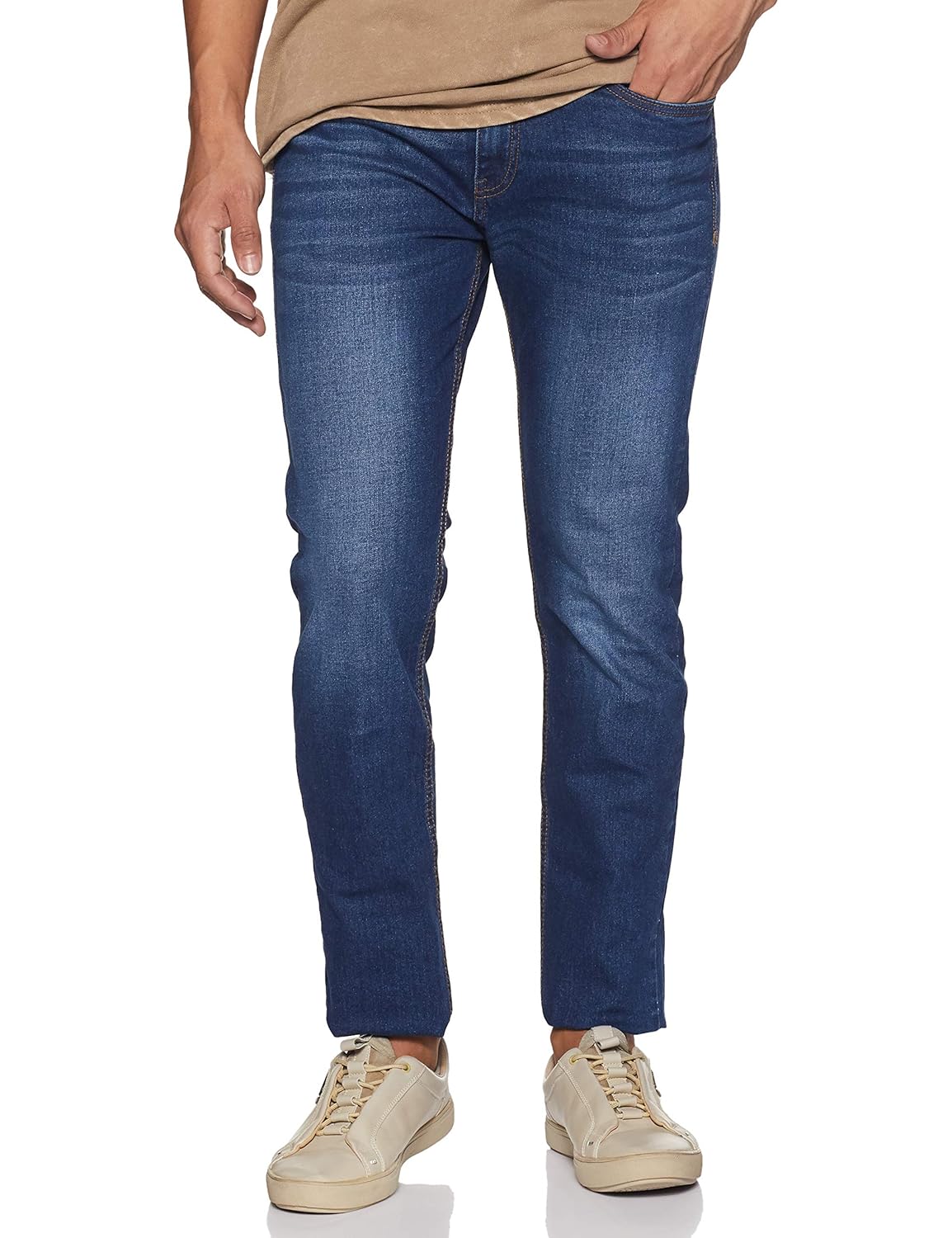 Amazon Brand - Symbol Men's Relaxed Fit Stretchable Jeansl