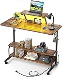 Height Adjustable Standing Desk with Power Outlets