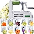 Spiralizer Ultimate 10 Strongest-and-Heaviest Duty Vegetable Slicer Best Veggie Pasta Spaghetti Maker for Keto/Paleo/Gluten-F