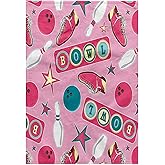 3D Rose Retro Bowling Print Pink TWL_172146_1 Towel, 15