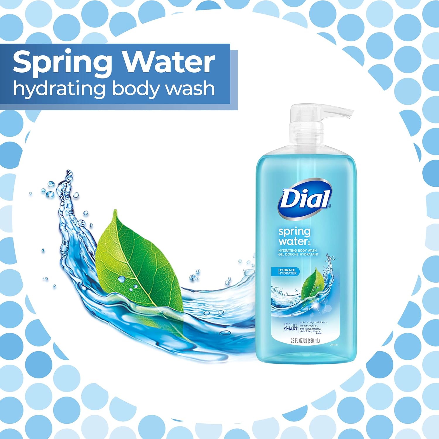 Dial Body Wash, Spring Water, 23 Oz (Pack Of 3) : Beauty
