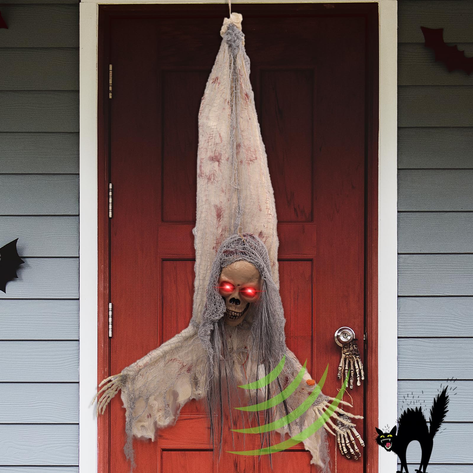 Scary Talking Clown Halloween Animatronic with Movement, Touch ...