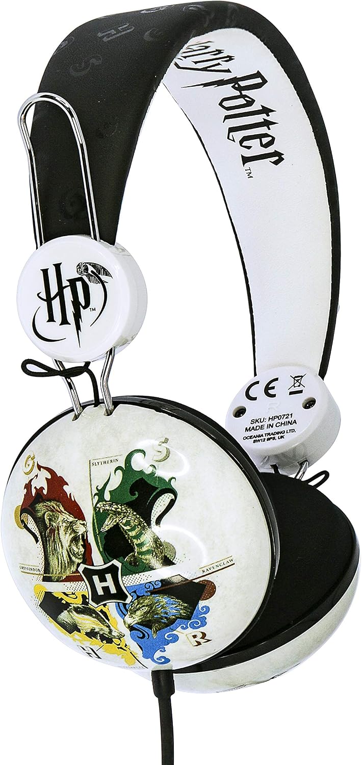 OTL Technlogies Harry Potter Hogwarts Crest TWEEN DOME Wired Kids Headphones (Officially Licensed Product)