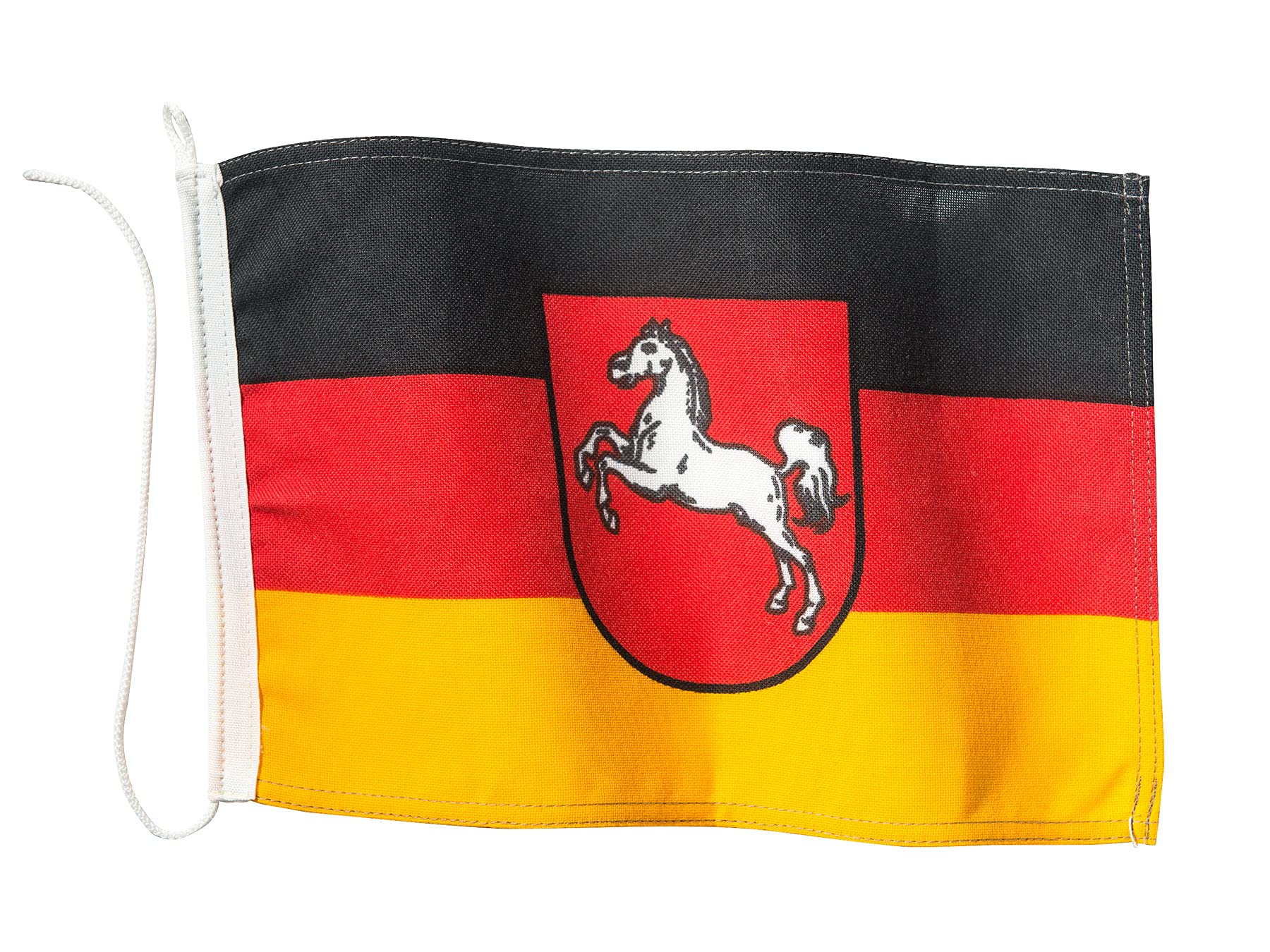 New Marine Boat flag Lower Saxony, 20 x 30 cm.