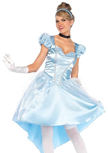 Leg Avenue 85624 85624-3Tl Set Bezauberndes Cinderella, Damen Fasching Kostüm, Blau, Größe: S (EUR 34-36)