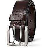 Amazon Essentials Men's Double Prong Leather Belt