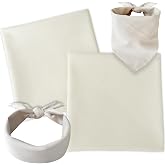 LoveVC 2 Pack Solid Color Bandana Plain Blank Bandanas Head Scarf | 100% Cotton, 22 x 22 inch