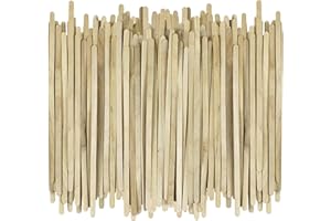 RUPERT AND JEOFFREY'S TRADING CO. [500 Count] 7.5 Inch Wooden Coffee Stirrers - Wood Stir Sticks