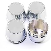 RTRHINOTUNING 4 PCS 69.5 mm Wheel Center Caps Compatible with Ultralite Mini Wheels SPML2 SPML3 SPML5, OD: 2.74 in / 69.5 mm ID: 2.56 in / 65 mm Chrome Hub Caps