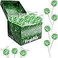 St. Patrick's Day Swirl Lollipops, Party Favor Box, Individually Wrapped (36-Pack)